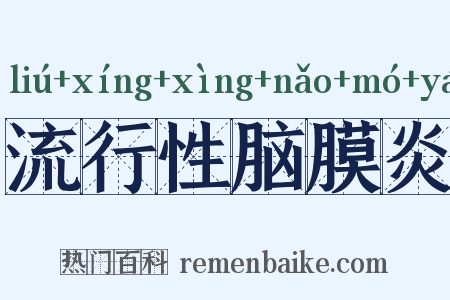 流行性脑膜炎是什么意思的图片